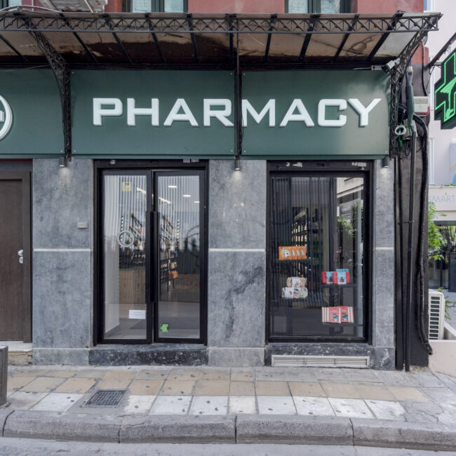 monastiraki pharmacy facade